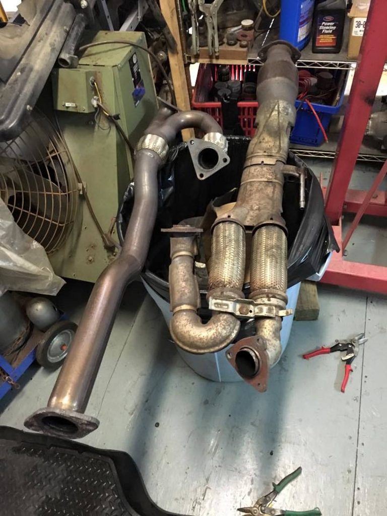 7thgen Maxima Racingline Y-pipe Comparison to Stock & Motordyne