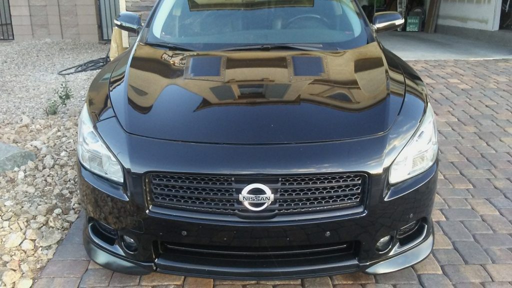 7thgen Maxima with Hood Louvers Installed