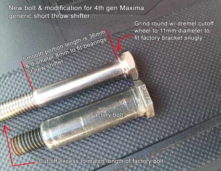 How to Modify Custom Bolt for How Short Shifter (eBay, OBX, Older Gen Ralco)