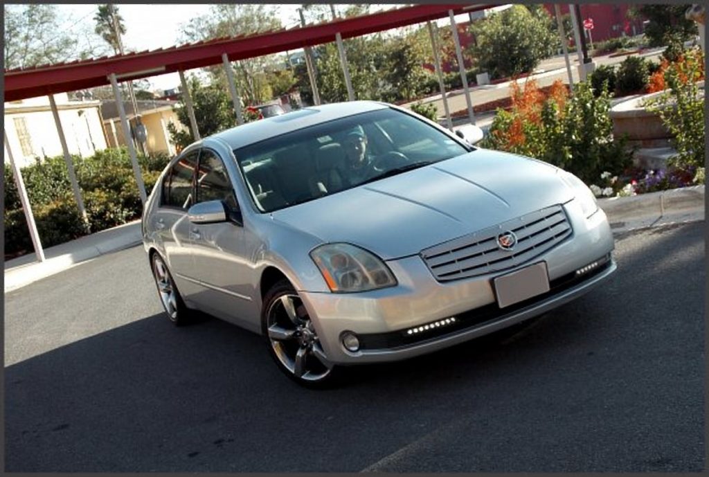 6thgen Maxima With Cadillac CTS Grille & 2009 7thgen Side Mirrors